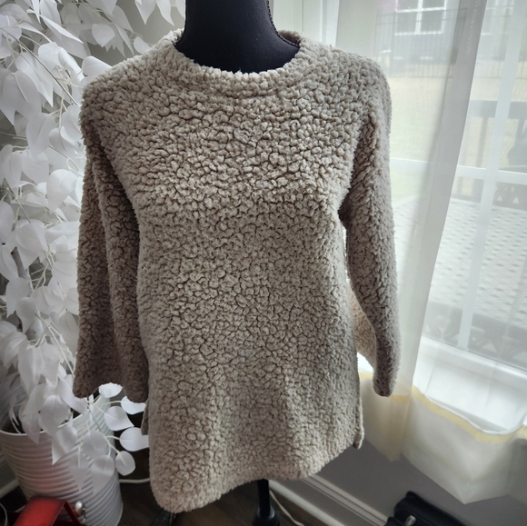 Dylan Cozy Sherpa Pullover Sweater Womens Size XS - Picture 1 of 6